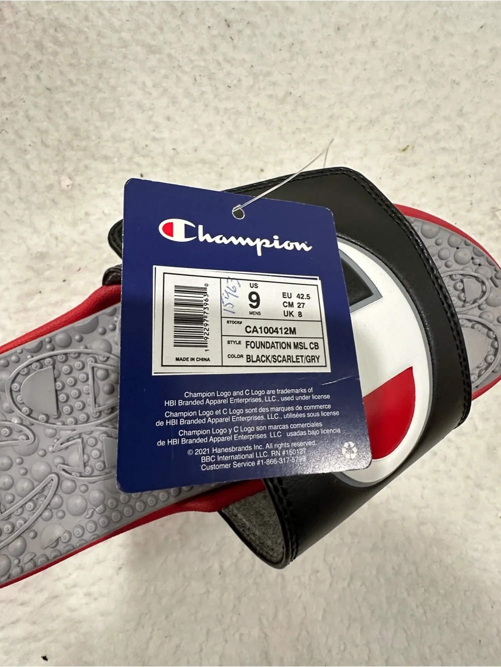 Champion grey cushioned